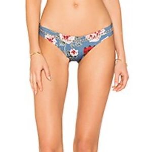 Beach Riot Sandy Bottom in Blue Floral M